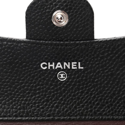 Chanel Caviar Quilted Compact Flap Wallet Black 6 of 9