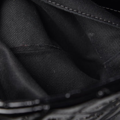 Chanel Patent Quilted Large Just Mademoiselle Bowling Bag Black 14 of 15