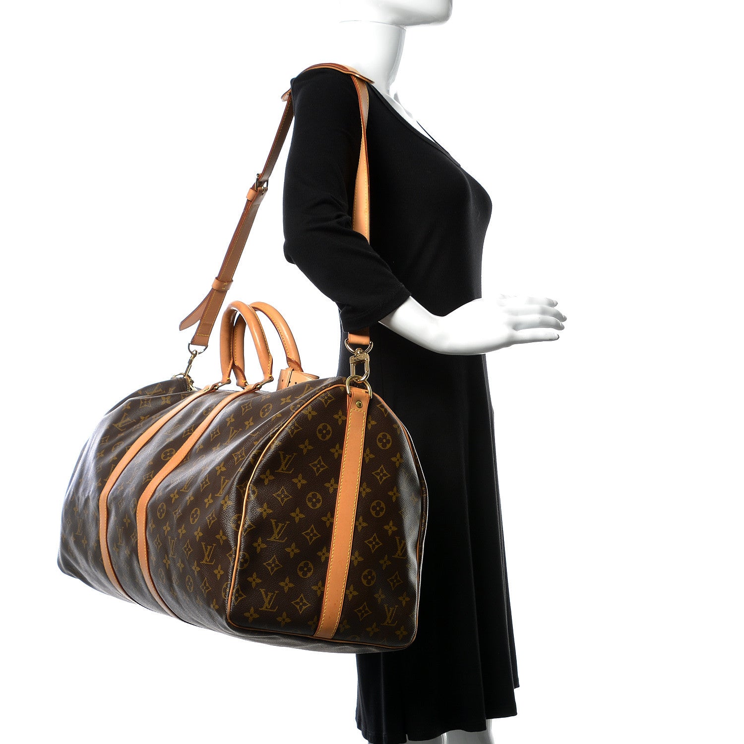 Louis Vuitton Monogram Keepall Bandouliere 55 2 of 15