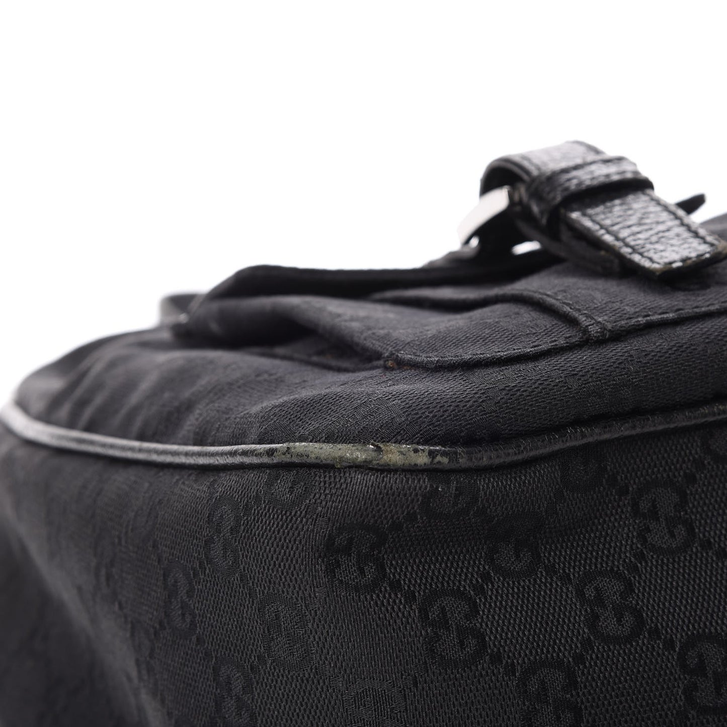 Monogram Front Pocket Hobo Black