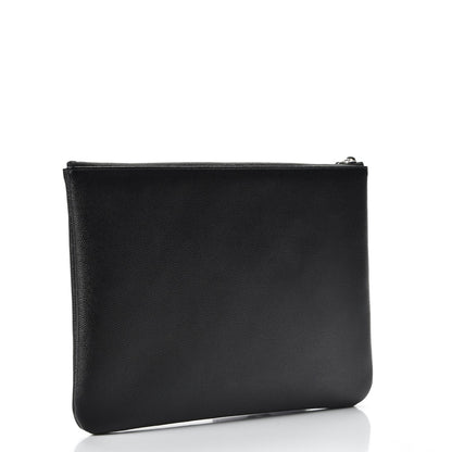 Chanel Caviar Studded Medium Deauville Pouch Black 3 of 10