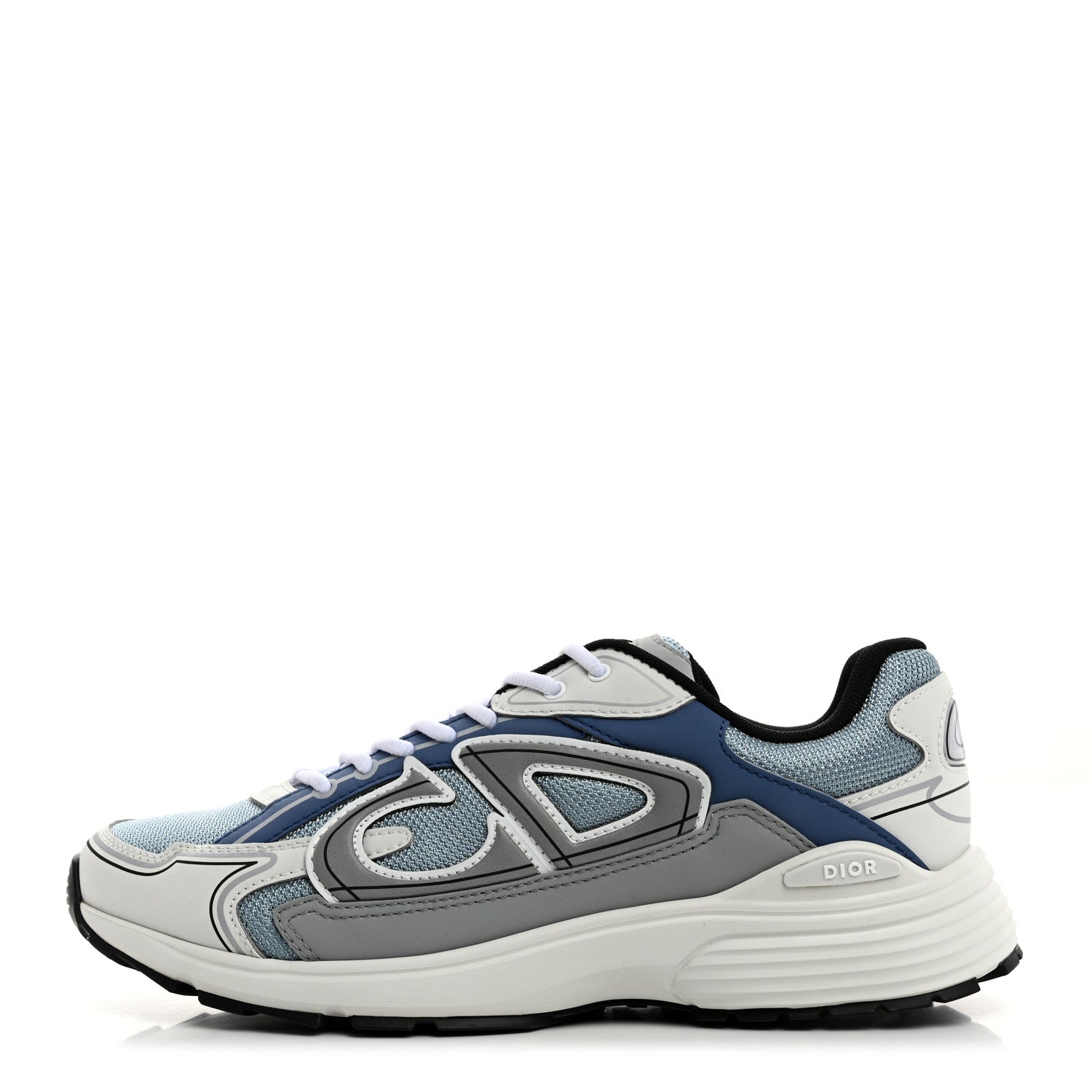 Christian Dior Technical Mesh Calfskin B30 Sneakers 42 White Blue 1 of 10