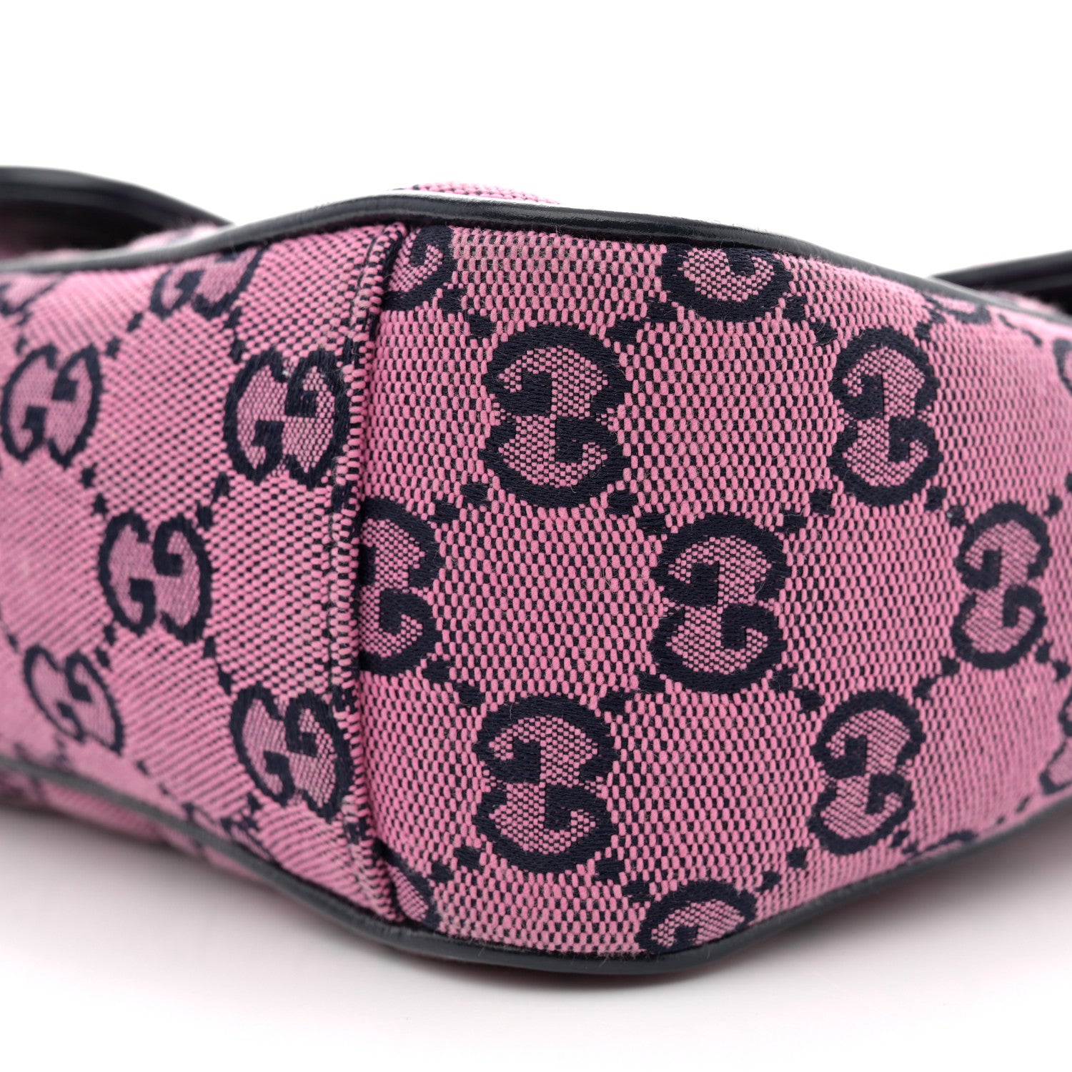 Gucci Monogram Multicolor Matelasse Diagonal Small GG Marmont Shoulder Bag Pink Blue 10 of 10