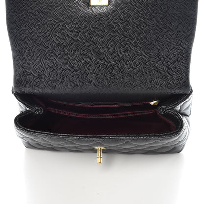 Chanel Caviar Quilted Mini Coco Handle Flap Black 5 of 10