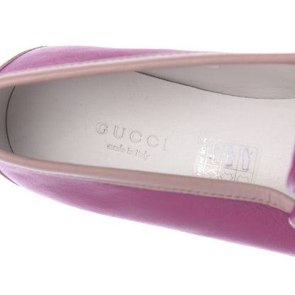 Gucci Calfskin Horsebit Multicolor Loafers 36.5 Magenta Pink White 8 of 10