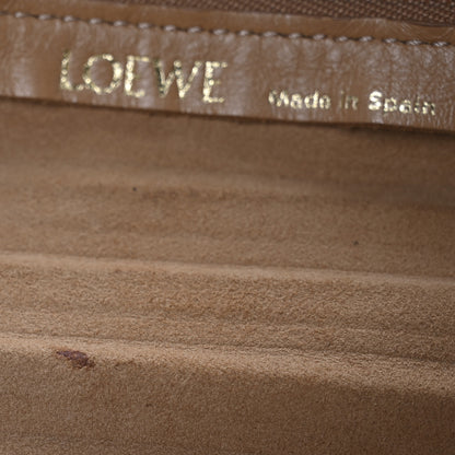 Loewe Lambskin Pleated Bracelet Pouch Shoulder Bag Warm Desert 11 of 12