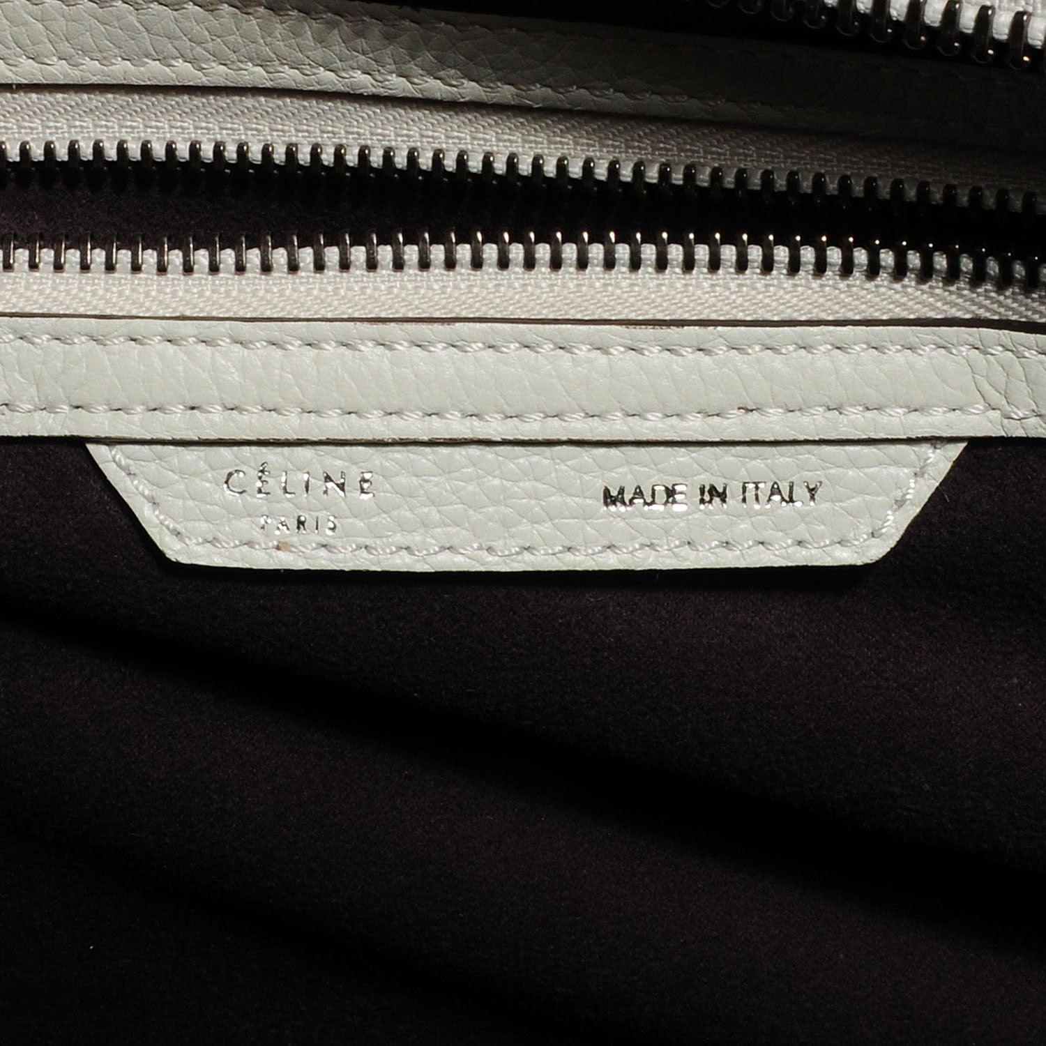 Celine Drummed Calfskin Mini Luggage Lune 5 of 8