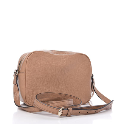 Gucci Pebbled Calfskin Small Soho Disco Bag Rose Beige 3 of 10