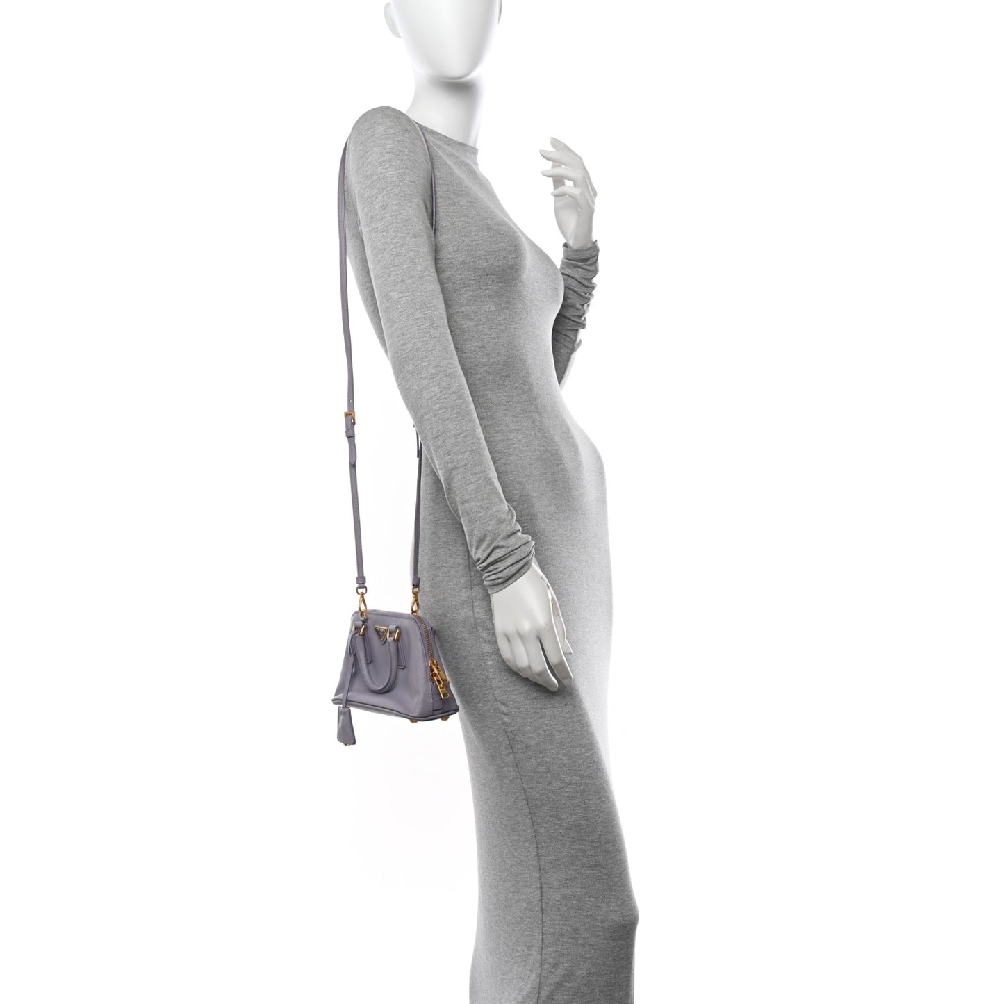 Saffiano Lux Mini Promenade Tote Glicine Glicine