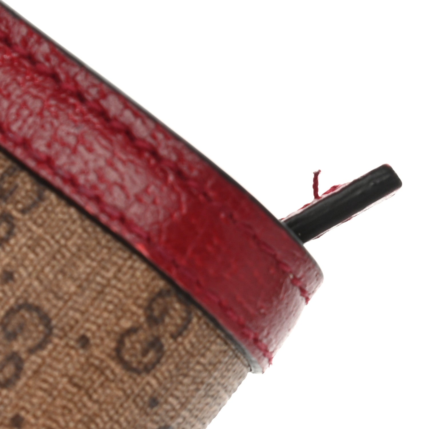 Gucci X DORAEMON Mini Vintage GG Supreme Monogram Card Case Wallet Beige Cherry Red 9 of 10