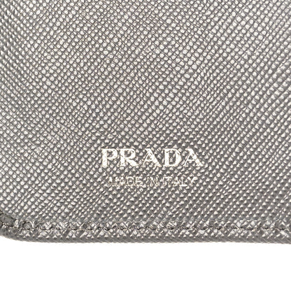 Prada Saffiano Metal Compact Wallet Marmo 7 of 11