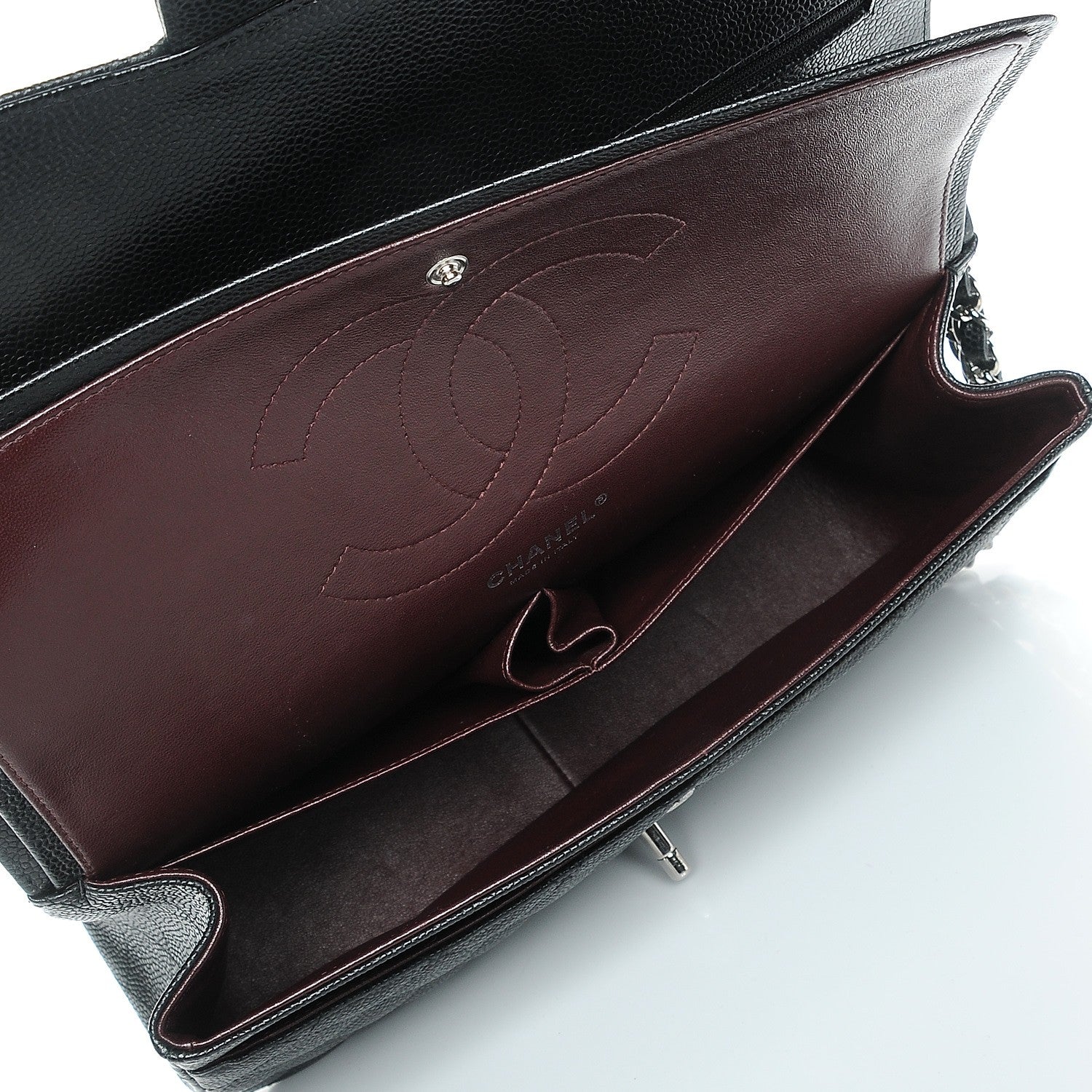 Chanel Caviar Quilted Jumbo Double Flap Black 5 of 7