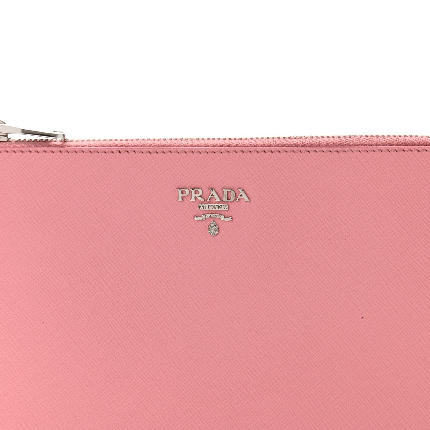 Prada Saffiano Flat Zip Wristlet Petalo 8 of 12