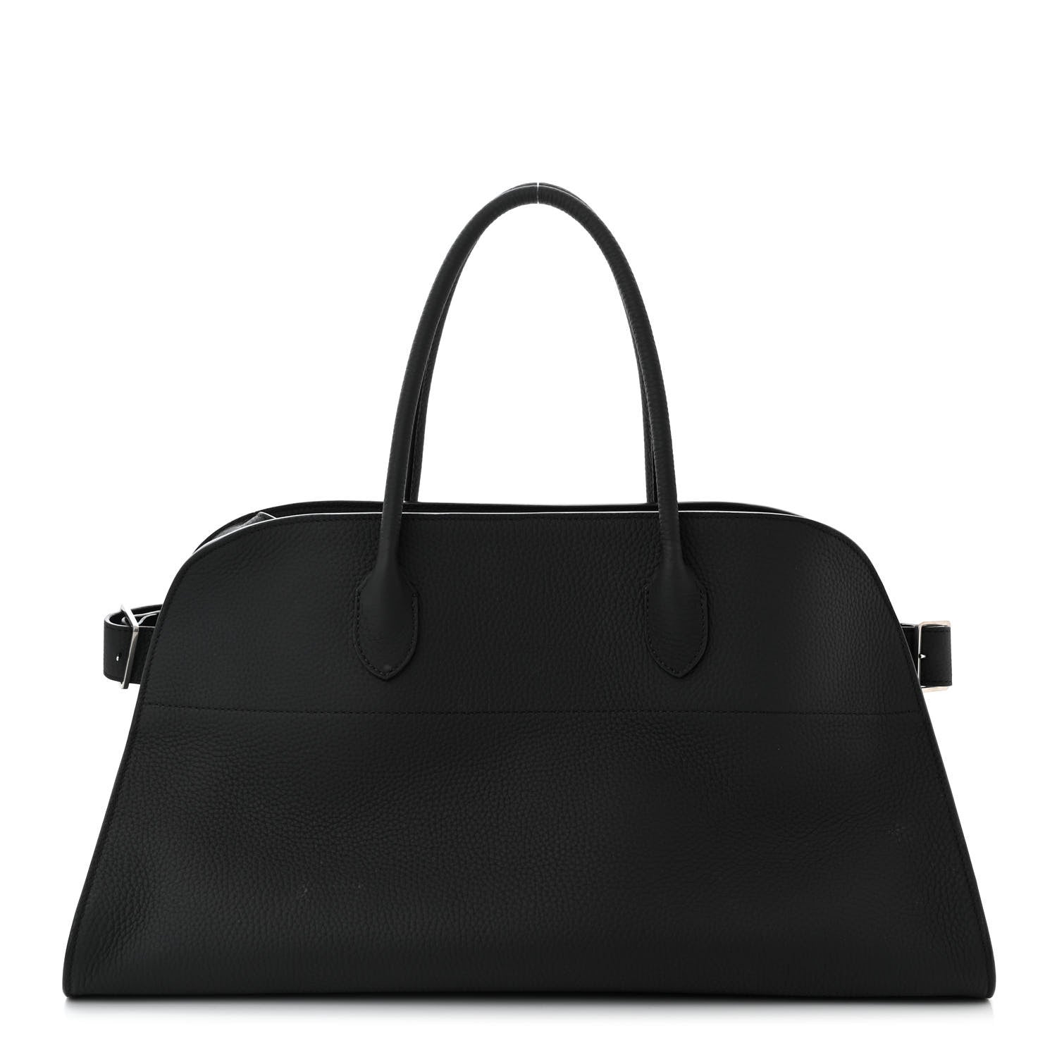 The Row Grained Calfskin EW Margaux Black 1 of 9