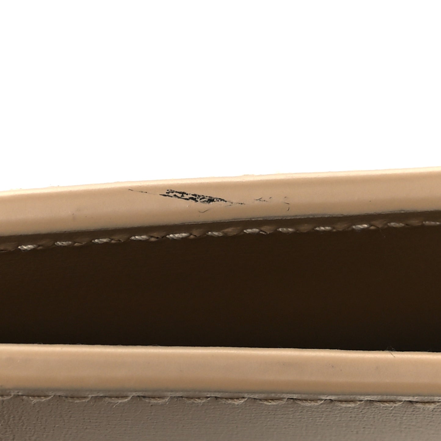 Calfskin Monogram Bi-Fold Zipped Wallet Nude Powder