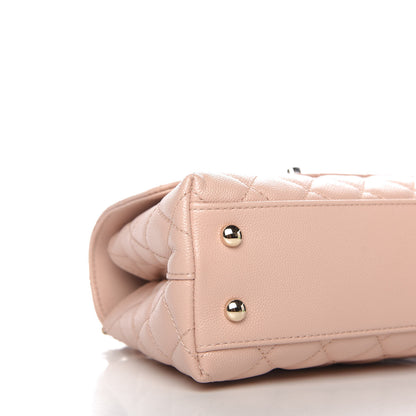 Chanel Caviar Quilted Mini Coco Handle Flap Light Pink 8 of 11