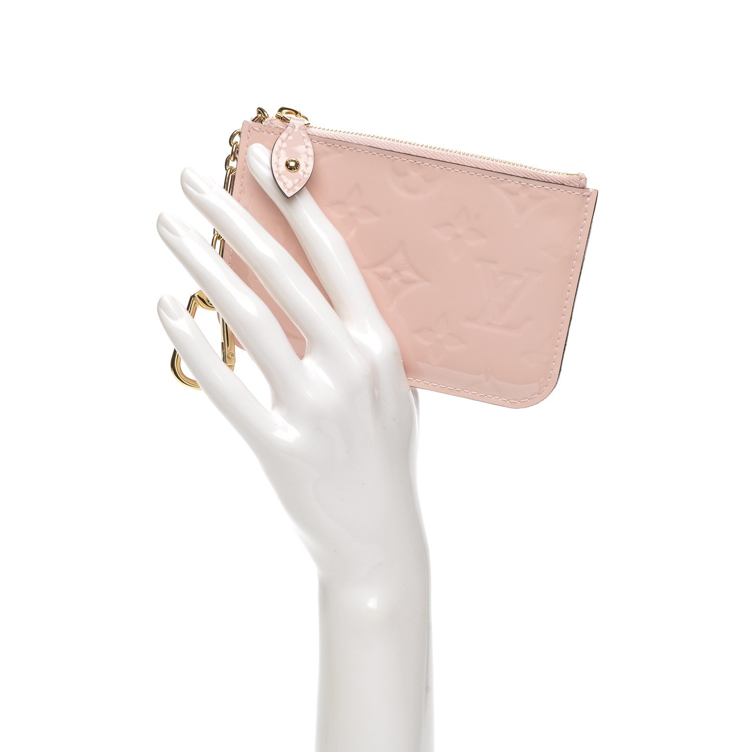 Louis Vuitton Vernis Key Pouch Rose Ballerine 2 of 7