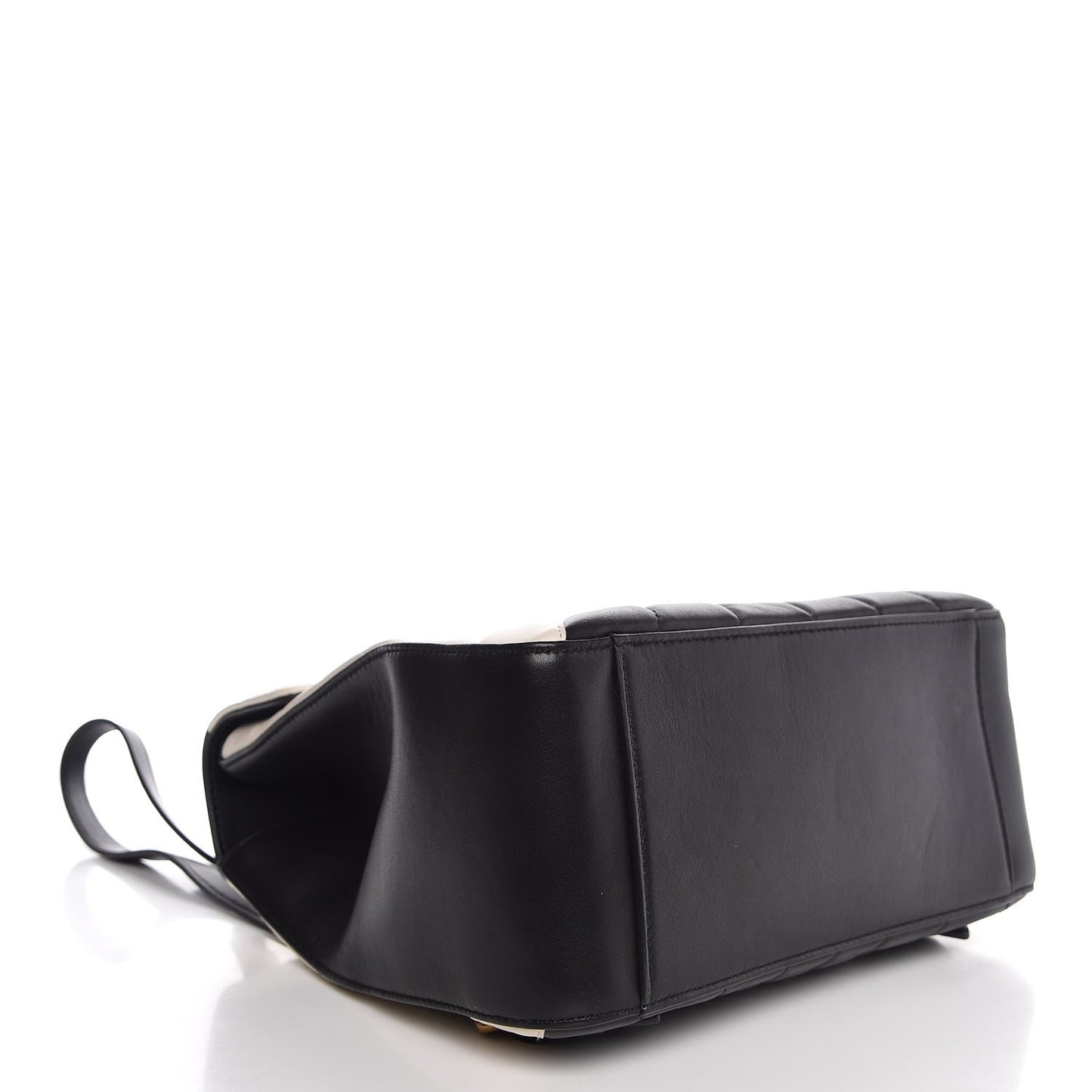 Calfskin Bamboo Trapuntata Queen Margaret Backpack Mystic White Black