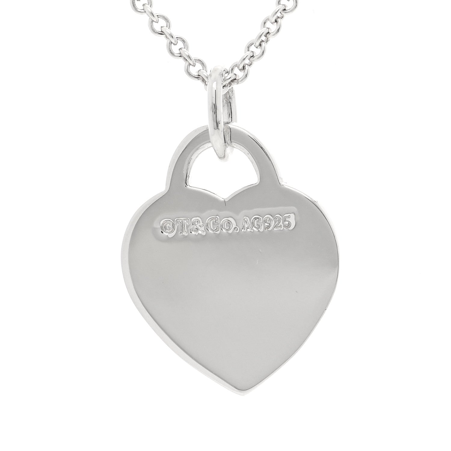 Tiffany Sterling Silver Small Return To Tiffany Heart Pendant Necklace 5 of 5