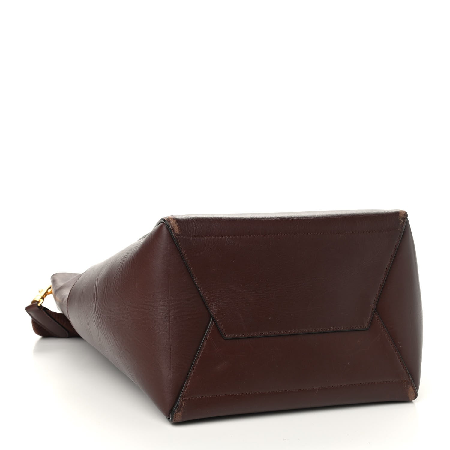 Celine Supersoft Calfskin Sangle Bucket Bag Burgundy 4 of 16