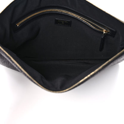Chanel Mixed Fibers Deauville Pouch Black 5 of 6