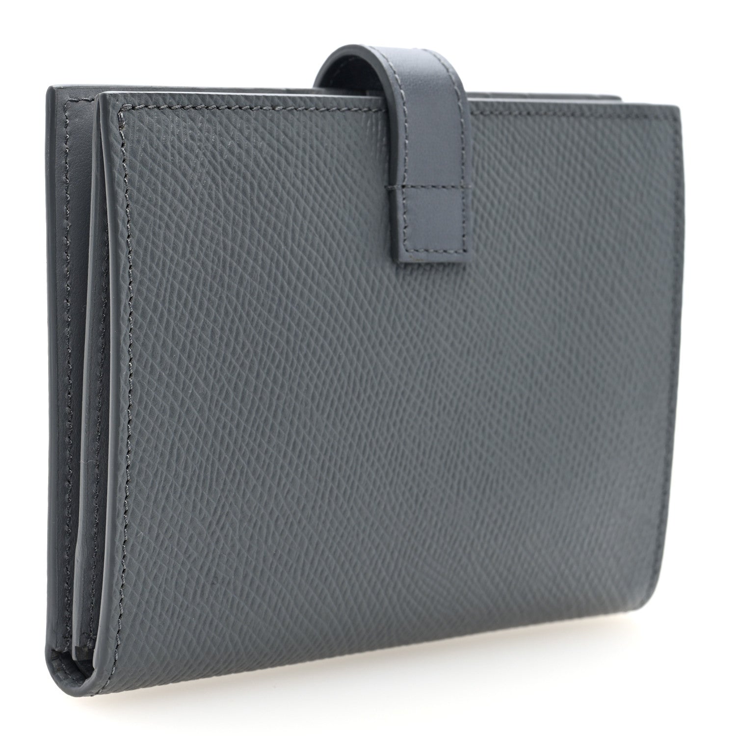 Celine Grained Calfskin Medium Multifunction Strap Wallet Grey 3 of 6