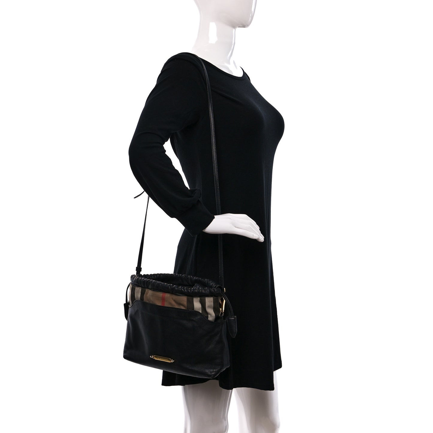 Derby Calfskin House Check Little Crush Black