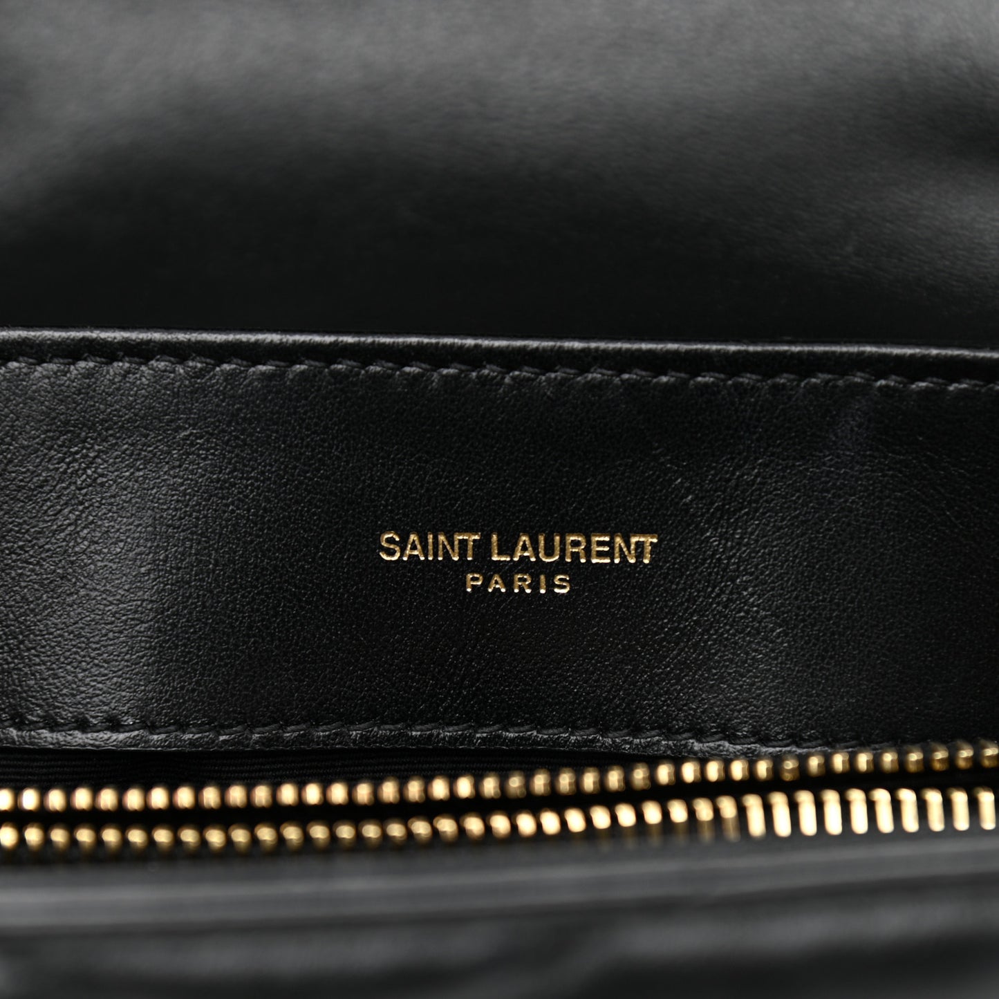 Calfskin Y Quilted Monogram Small Loulou Chain Satchel Black