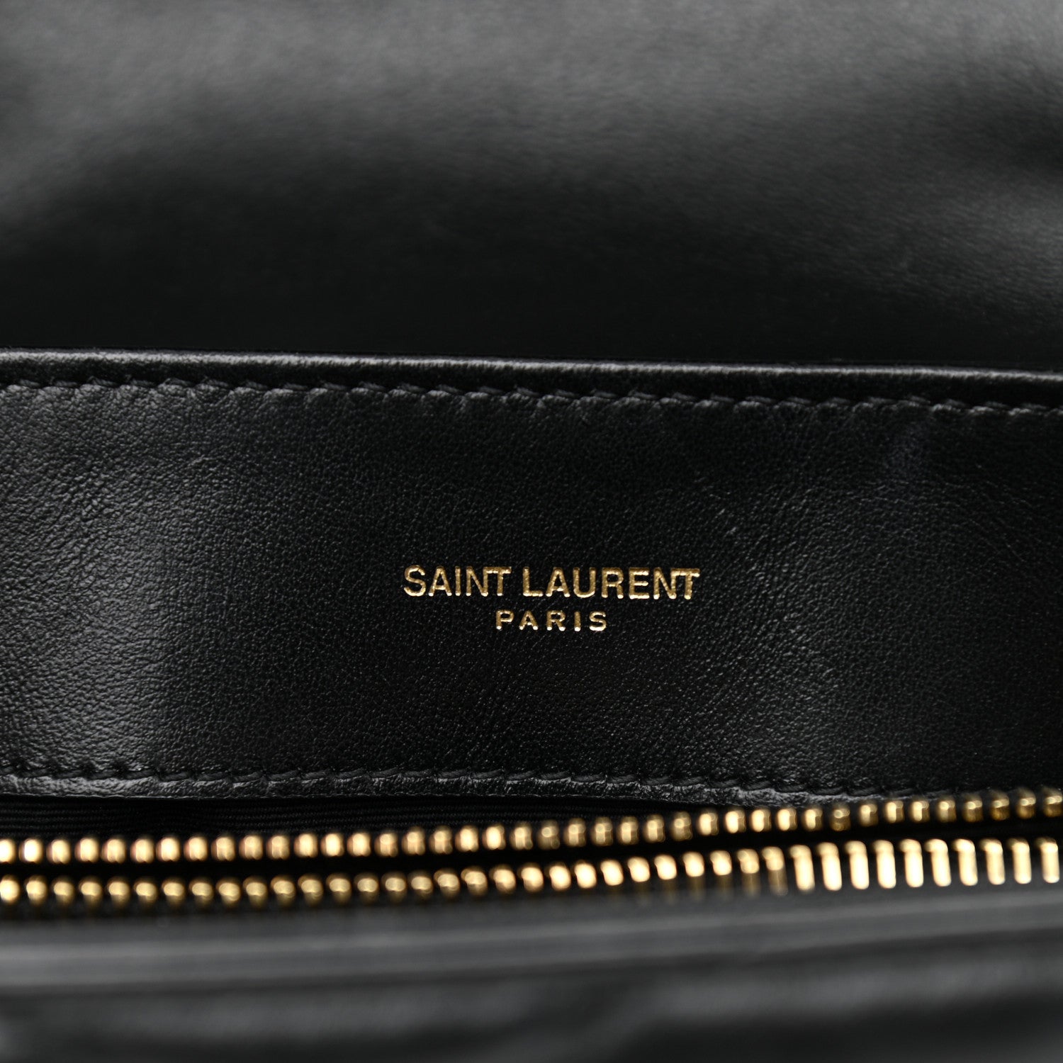 Saint Laurent Calfskin Y Quilted Monogram Small Loulou Chain Satchel Black 6 of 10