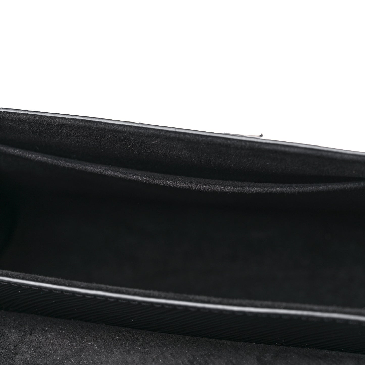 Epi Embroidered Twist Shoulder Bag MM Black