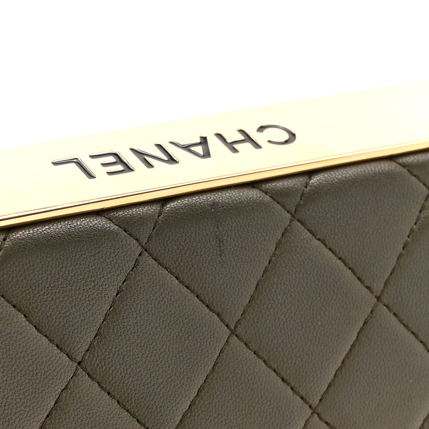 Chanel Lambskin Quilted Trendy CC Wallet On Chain WOC Green 12 of 17