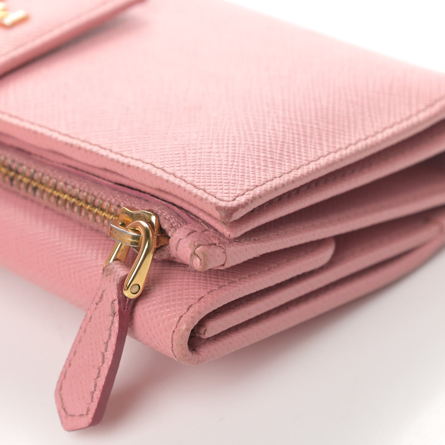 Saffiano Metal Tab Wallet Petalo