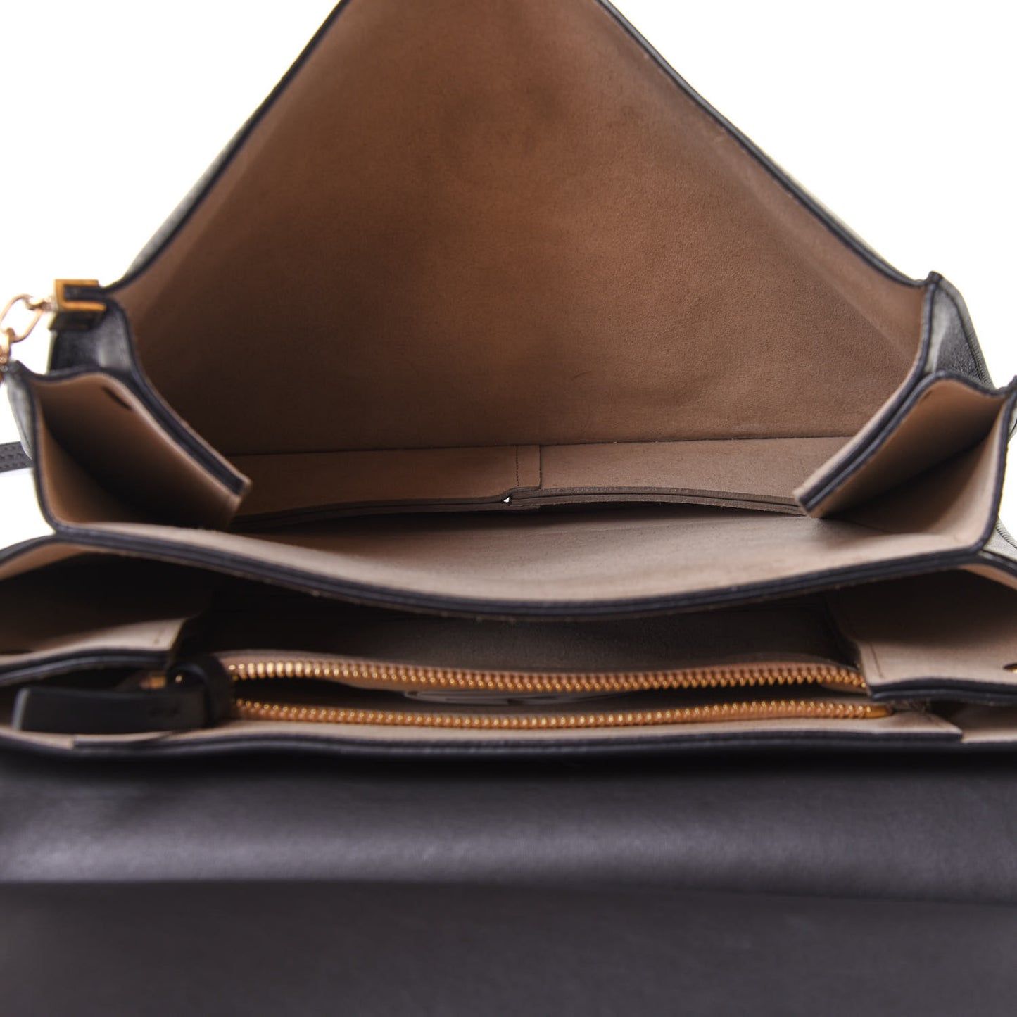 Suede Calfskin Medium Faye Shoulder Bag Carbon Grey