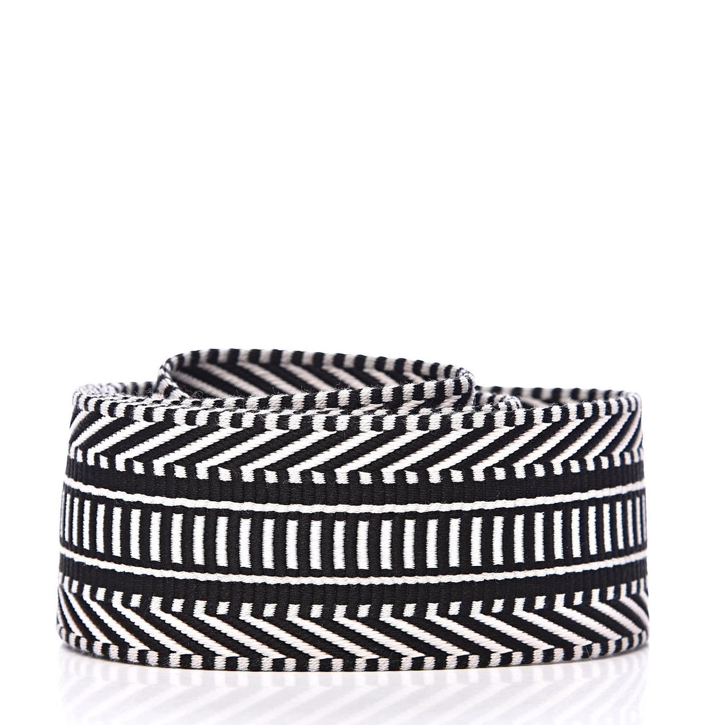 Toile Swift 50mm Sangle Cavale Shoulder Strap Black Ecru