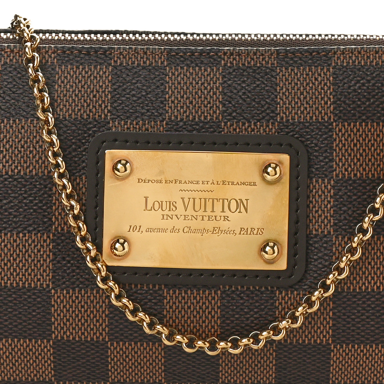 Louis Vuitton Damier Ebene Eva Clutch 8 of 10