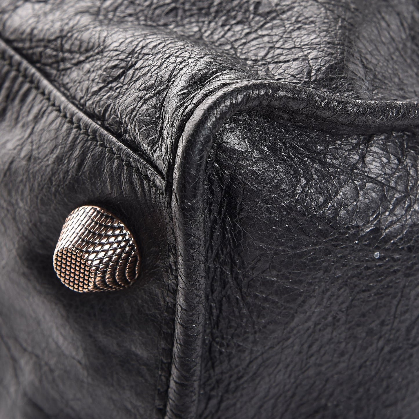 Agneau Giant 21 Rose Gold Hardware Work Black