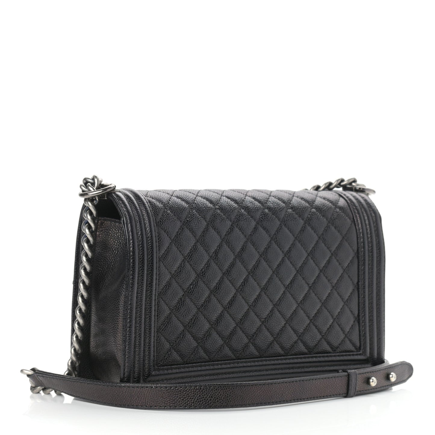 Caviar Quilted New Medium Boy Flap Black
