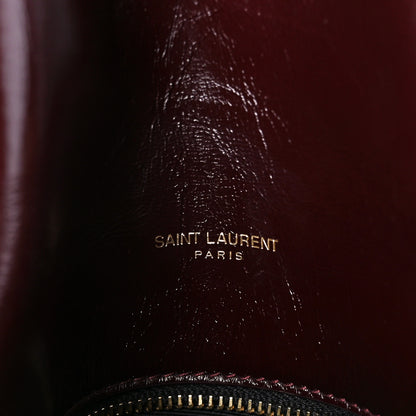 Saint Laurent Patent Quilted Small Loulou Puffer Monogram Chain Satchel Barolo 6 of 11