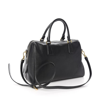 Prada Saffiano Lux Bowler Black 2 of 10