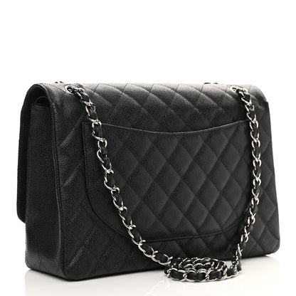 Chanel Caviar Quilted Maxi Double Flap Black 2 of 12