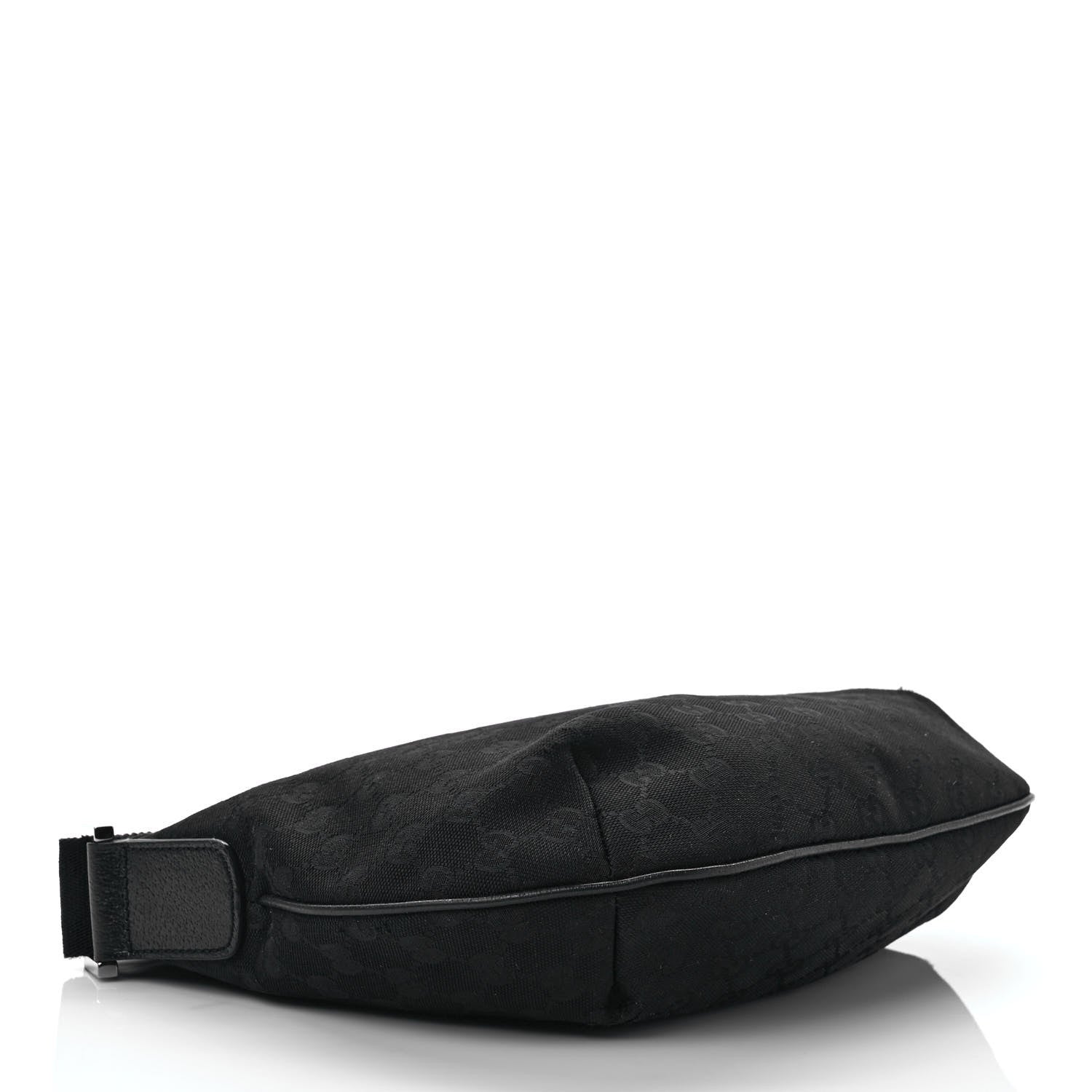 Gucci Monogram Medium Half Moon Hobo Black 4 of 12