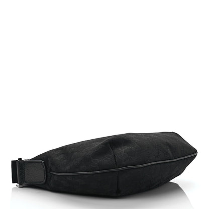 Gucci Monogram Medium Half Moon Hobo Black 4 of 12