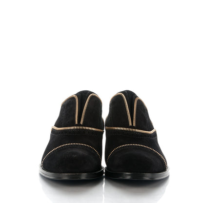 Louis Vuitton Suede Tomboy Richelieu Flats 41 Black 2 of 8