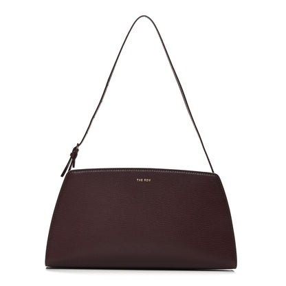 The Row Saddle Calfskin Dalia Baguette Shoulder Bag Raisin 1 of 9