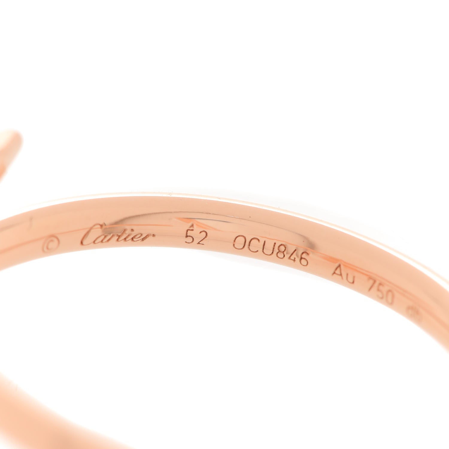 Cartier 18K Pink Gold Small Juste Un Clou Ring 52 6 4 of 5