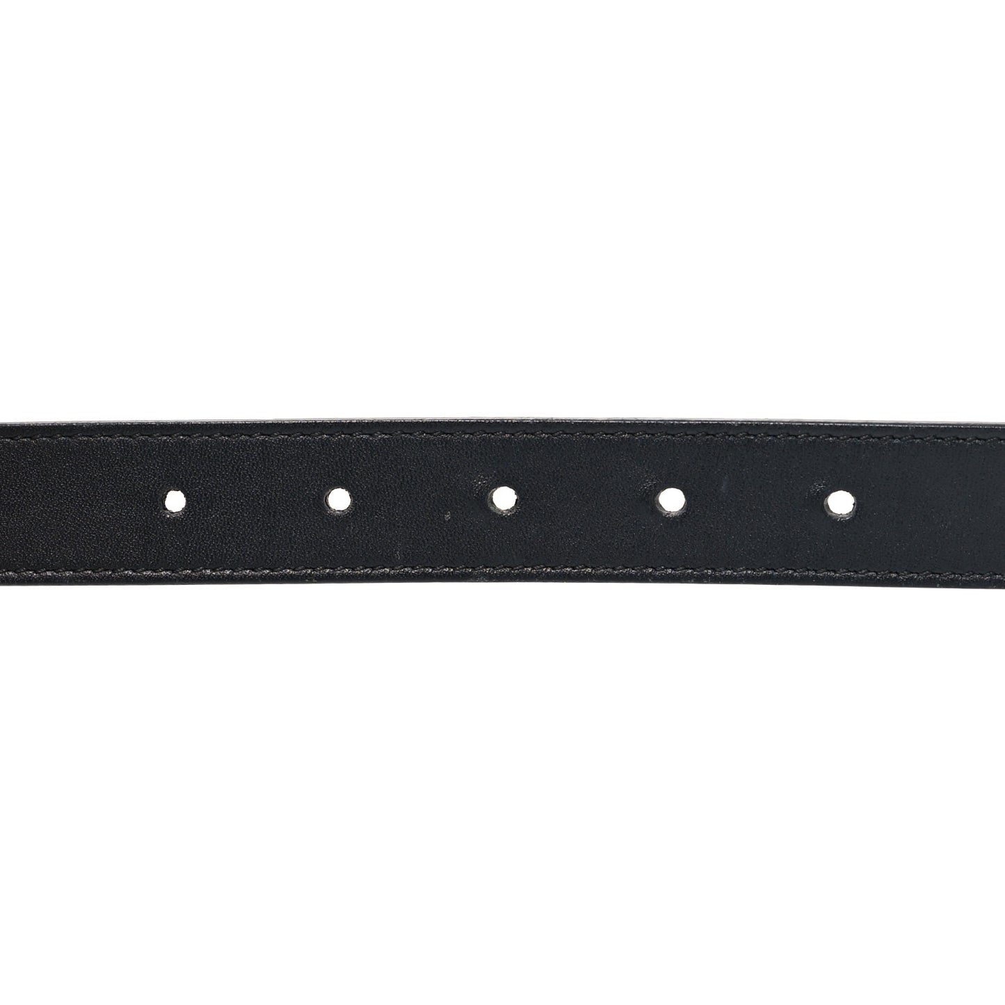 Moon Calfskin Torchon Double G 25mm Belt 75 30 Black