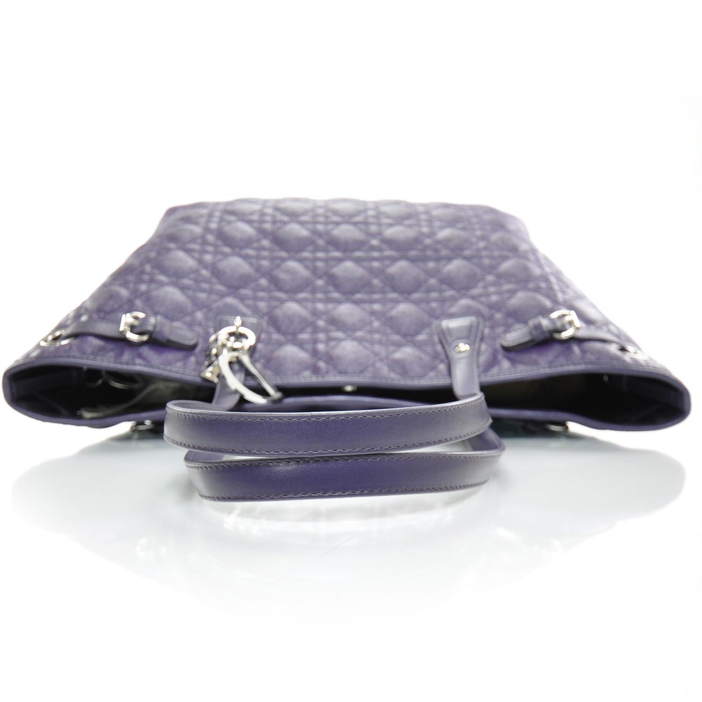 Coated Canvas Cannage Medium Panarea Tote Purple
