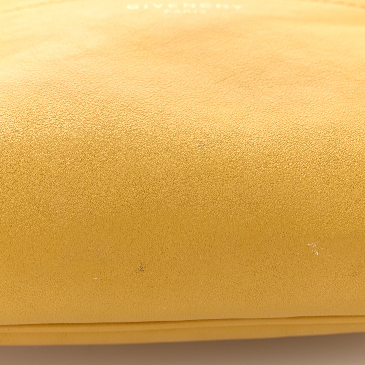 Calfskin Whip Bum Bag Yellow Curry
