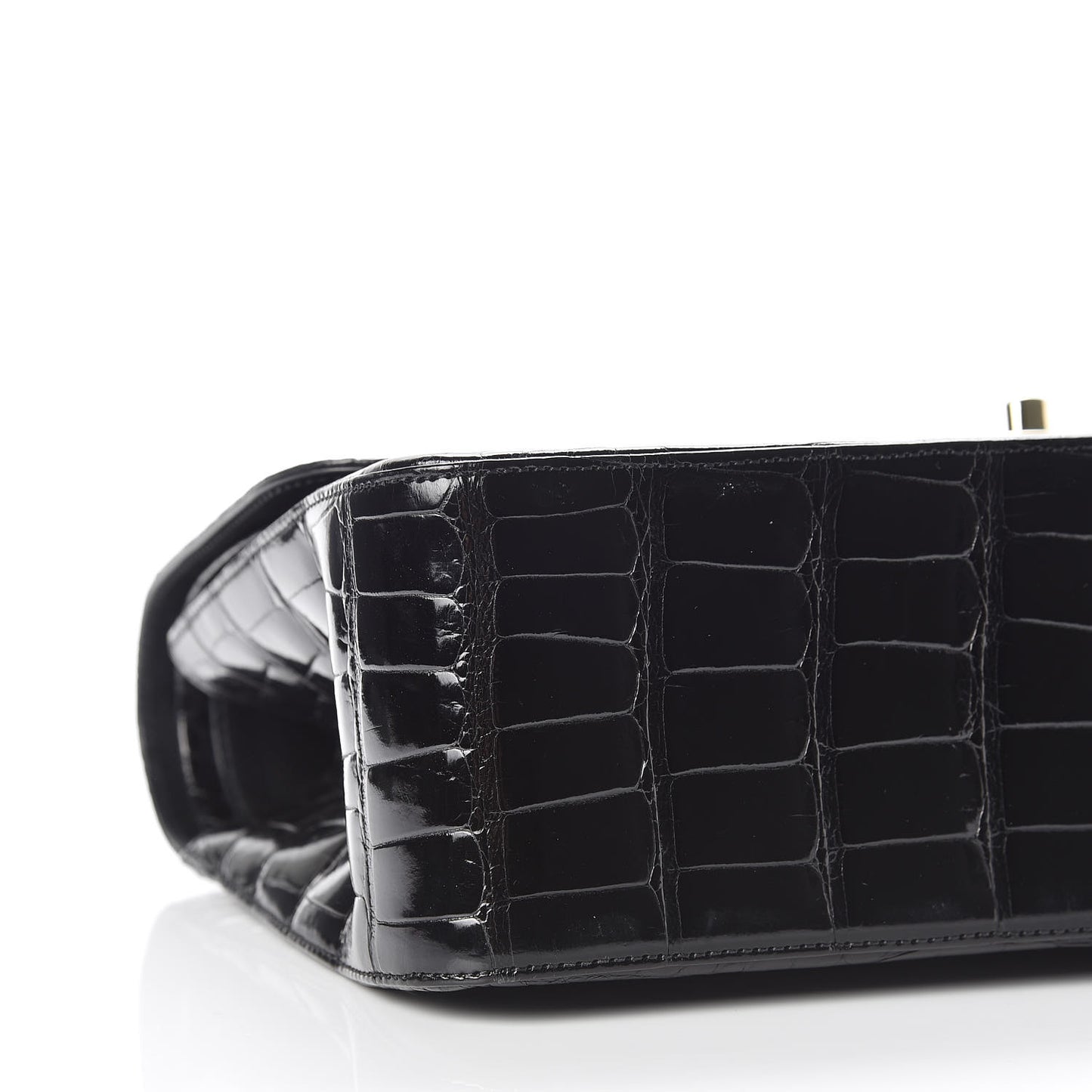 Alligator Jumbo Double Flap Black