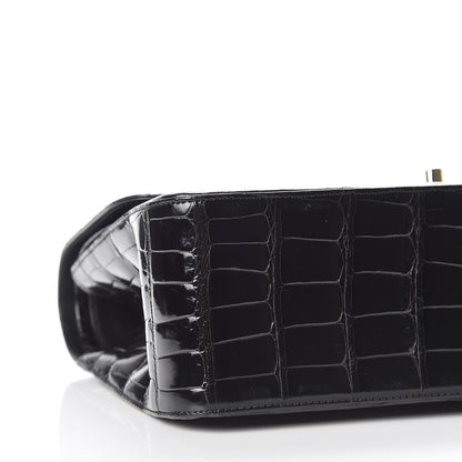 Chanel Alligator Jumbo Double Flap Black 6 of 11